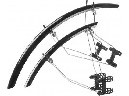 blatníky set M-WAVE 28" Race silniční, černé 33mm (Barva černá, Velikost 28" 33mm široké)